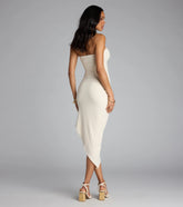 So Loved Tube Bodycon Midi Dress